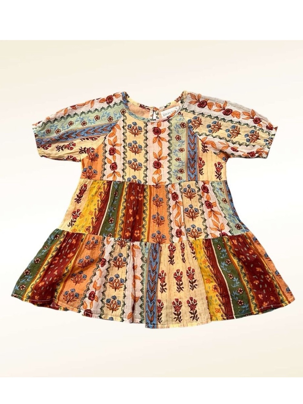 Lucky Jade Patchwork Print Dress Size 12-18 Months Boho Floral
